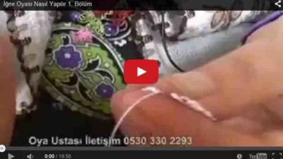 İğne oyası nasıl yapılır?