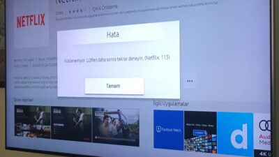 Samsung Smart Tv lerde 113 Hatası